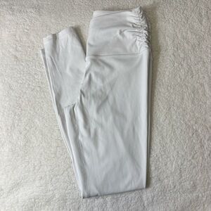 ODODOS White Crossover Waist Leggings Size Small Yoga Athletic
